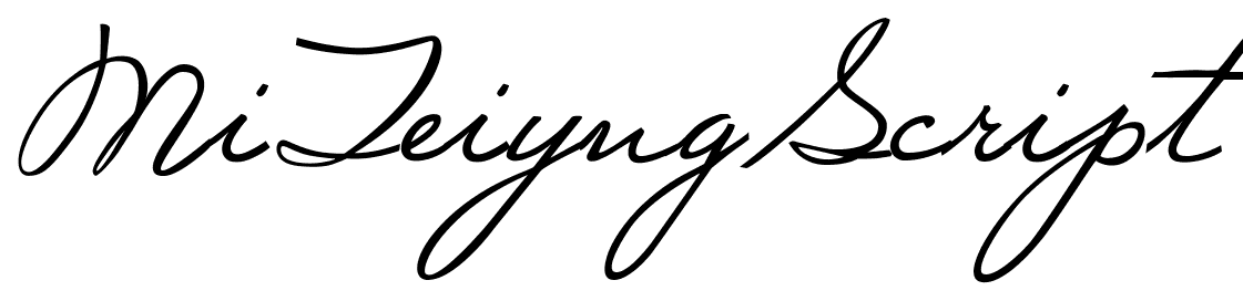 Mi Teiyng Script font